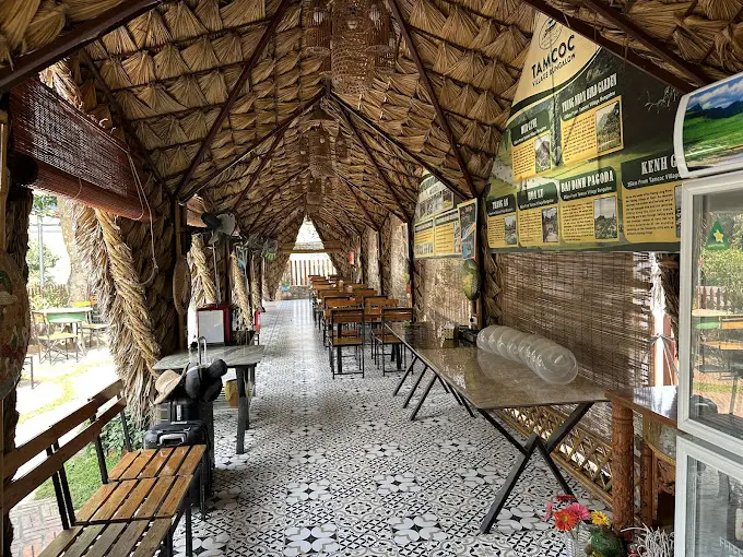 View from a room overlooking the river or garden